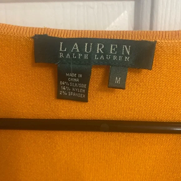 Ralph Lauren mustard yellow Cardigan Sweater - Picture 5 of 5